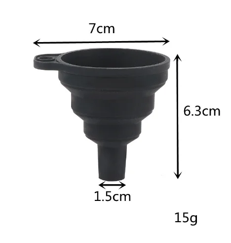 Best Selling Kitchen Funnel Tool Heat Resistant Food Grade Foldable Oil Funnel Silicone Funnel For Liquid Kitchen gadgets tools