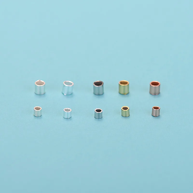 Трубка S925 Обжимные бусины разделители наконечники для изготовления украшений «Сделай сам»