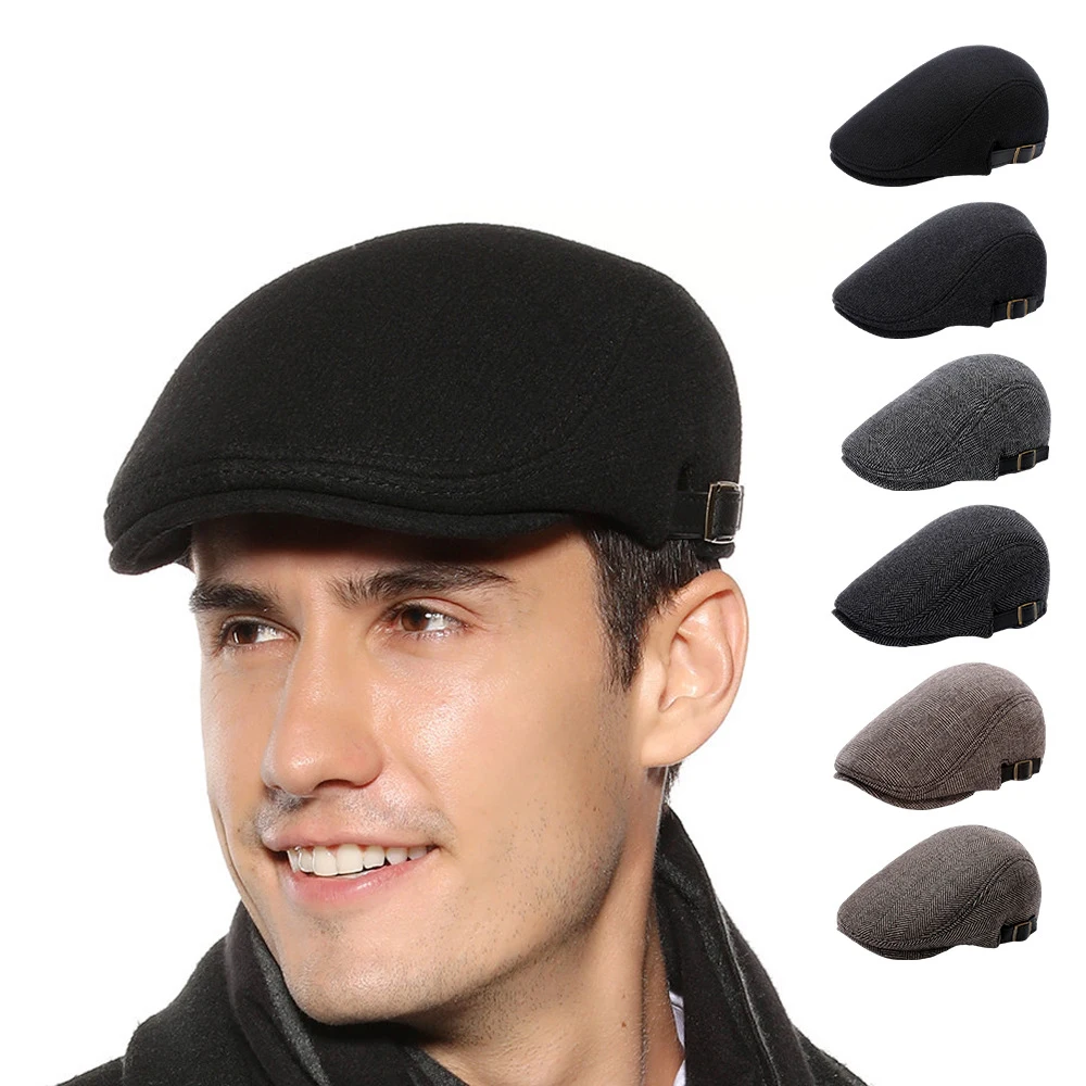Mens Newsboy Gatsby Hat Vintage Beret Flat Ivy Cabbie Driving Hunting Cap for Boyfriend Gift