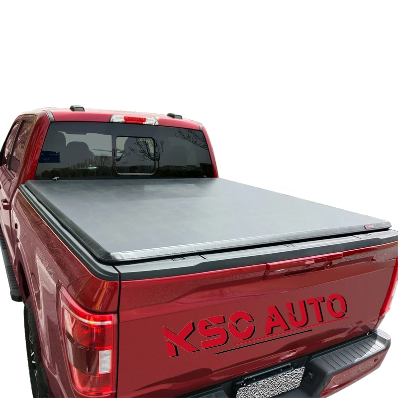 KSCAUTO Hot Selling Soft Tri- Fold Pick up Truck bed Tonneau cover For Chevy Silverado/GMC Sierra 2007-2023