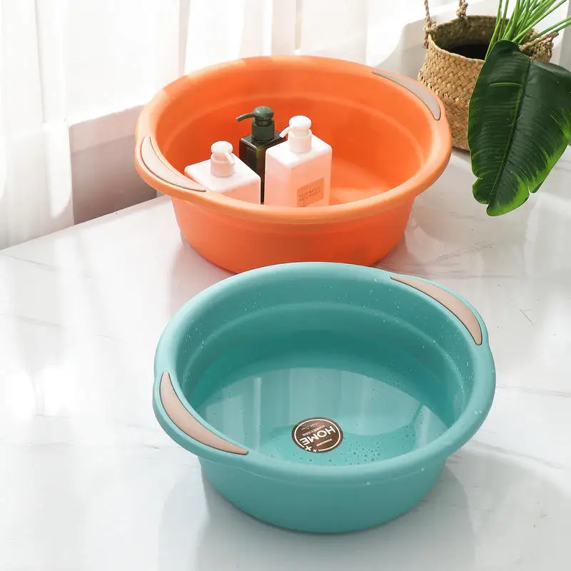 Student Household 6L PP Plastic Laundry Wash Basin Durable Easy-to-Clean Material