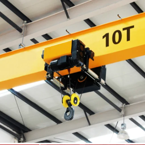 Single Girder 16 ton Overhead Crane Hoist Lift Electrical Bus Bars Remote Control