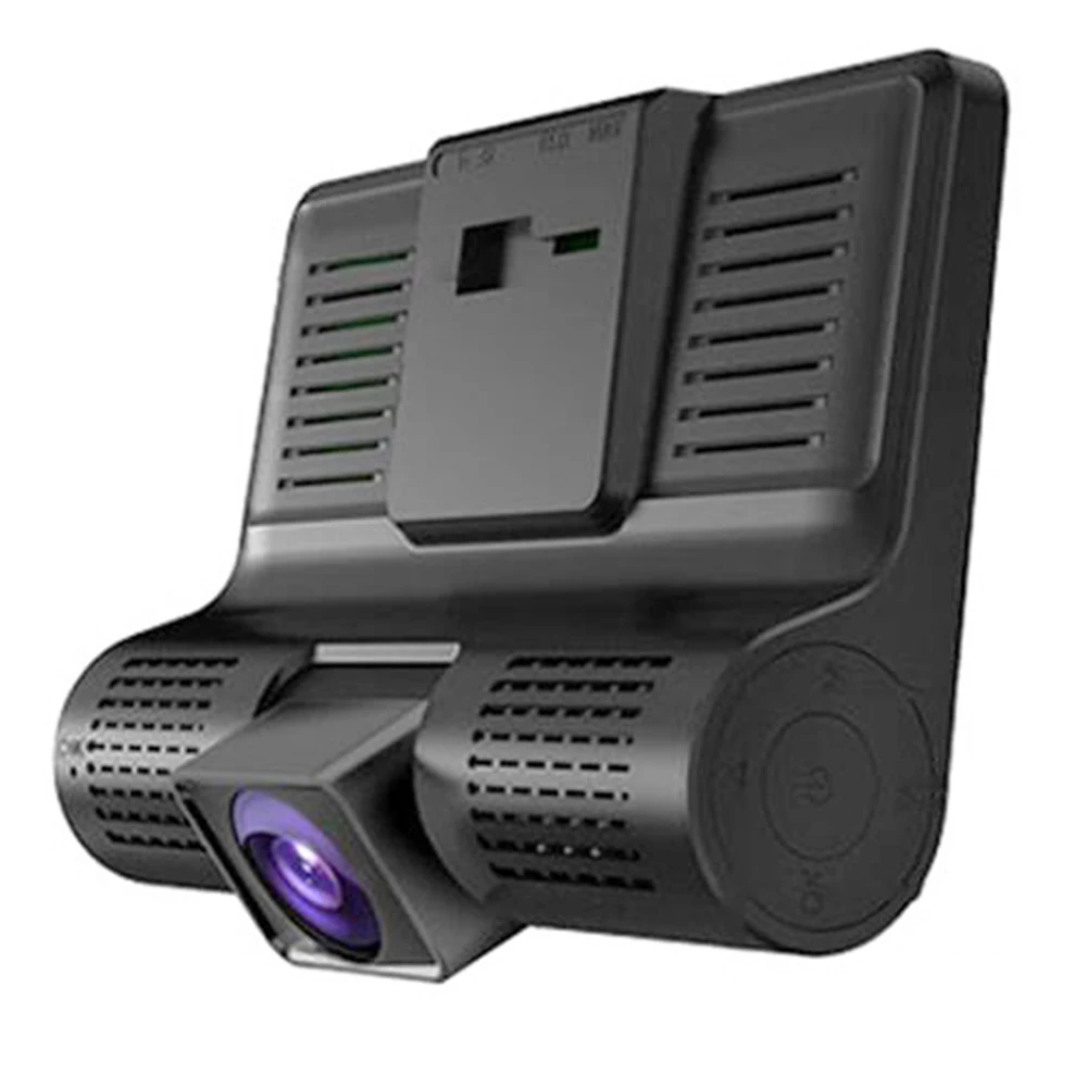 Full HD 1080P 3 Way объектив 4 Inch Автомобильная камера DVR заднего вида видео