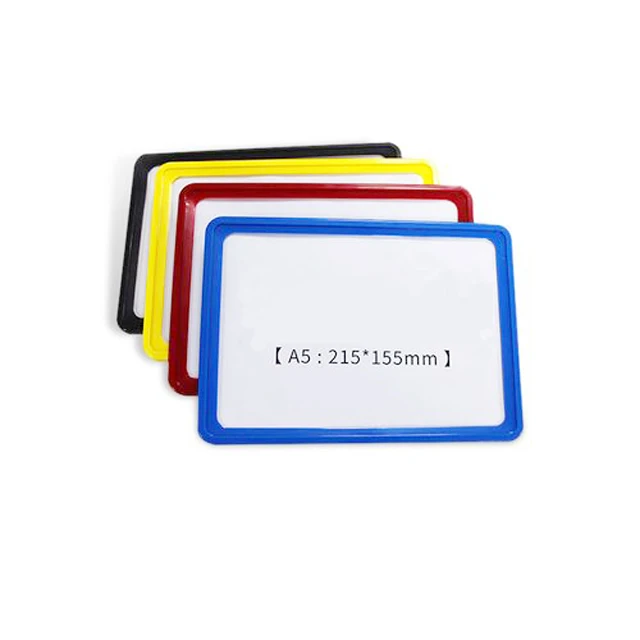 Good quality promotional dry erase plate flexible sign board label magnetic stationery