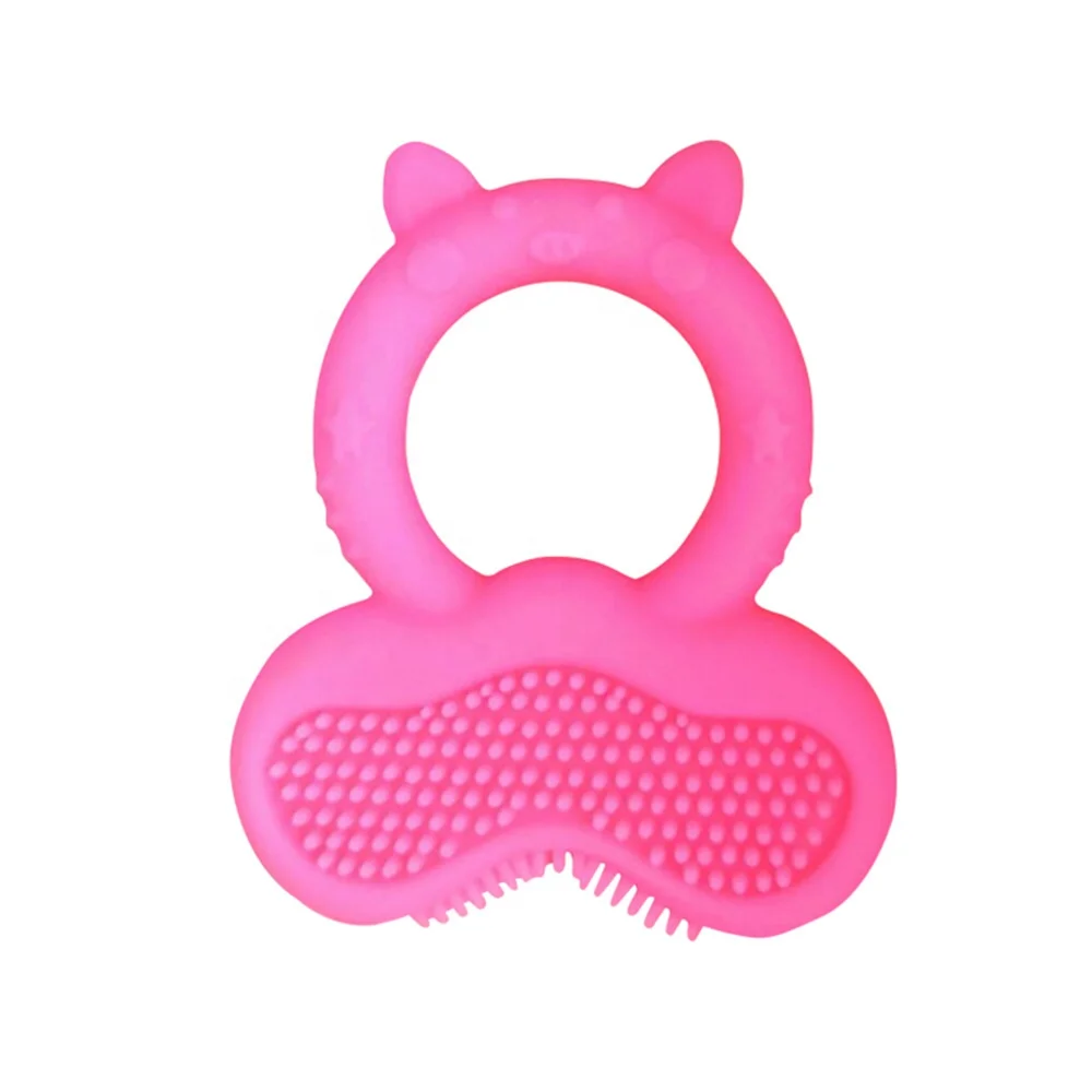 Food Grade Bpa Free Soft Baby Chew Teething Toy Fruit Shape Teether Silicone Baby Teether Gift For Child Kids