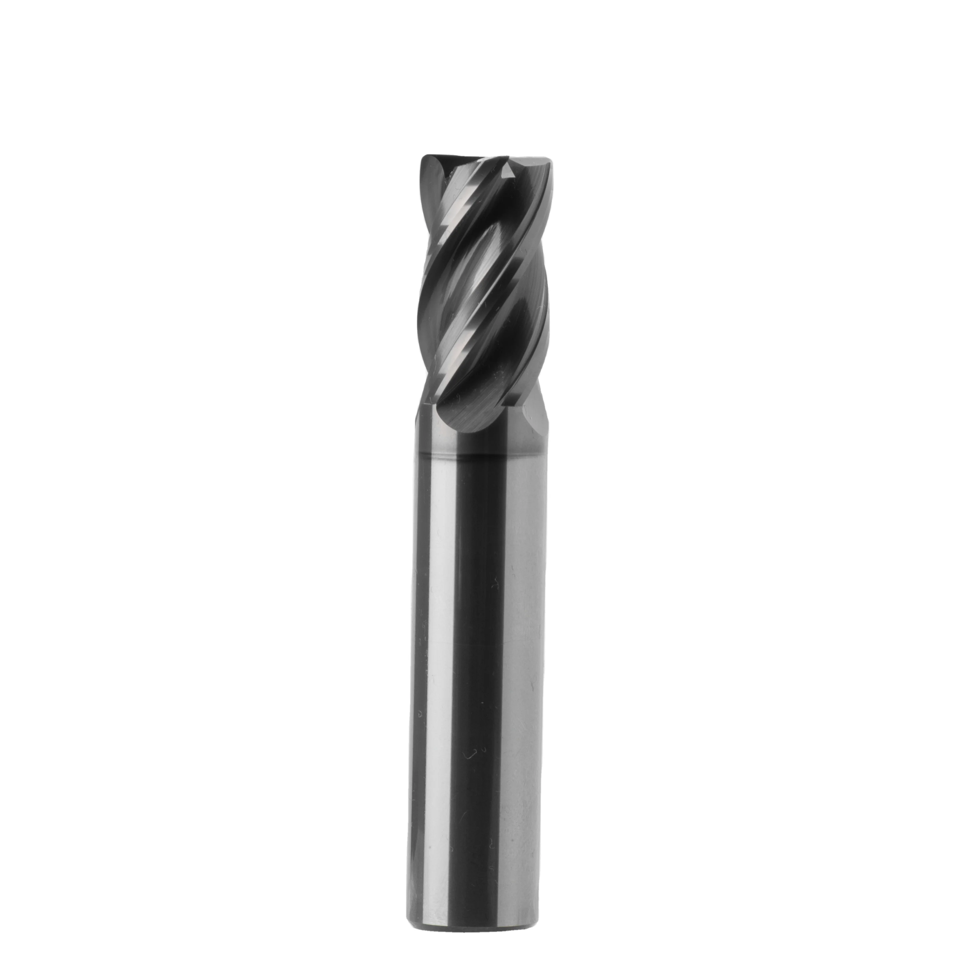 Tungsten Flat Head Four Flutes Short Blade Milling Cutter Cnc Tools Carbide Steel End Mill