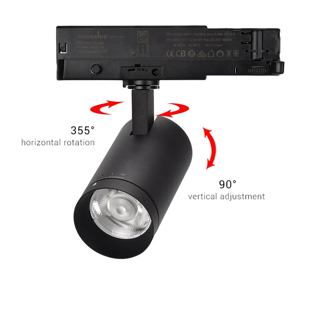 
Flicker free modern zoomable Track LED Light with 5 years warranty focused led track light 