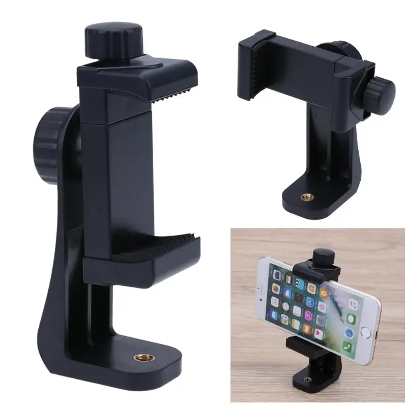 Phone Tripod Adapter, Cell Phone Holder Clip Mount with Remote Shutter Compatible with iPhone/Samsung and All Cell Phones.jpg