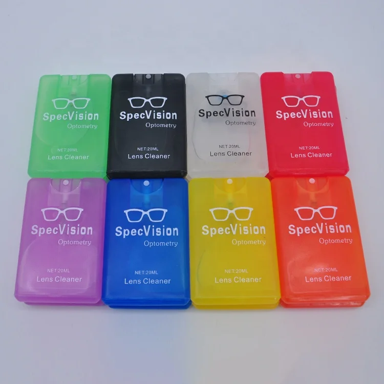 20ml card bottle lens glass cleaning solution bottle