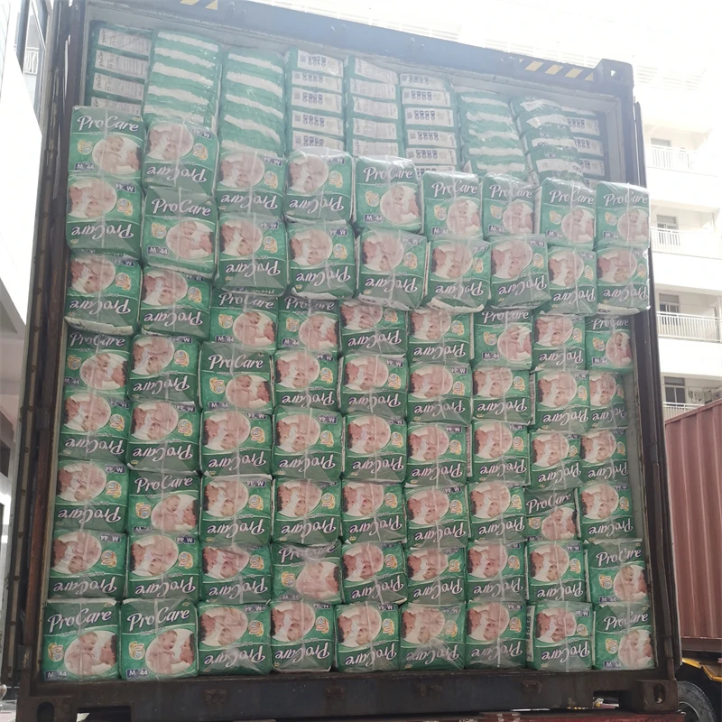 OEM Cheap cotton disposable baby diaper from China factory