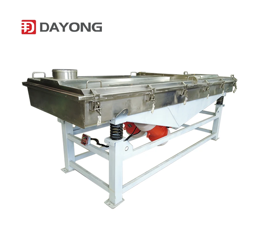 Linear vibrating gravity shaking table classifying straight vibration screen separator soybean seed processing machine