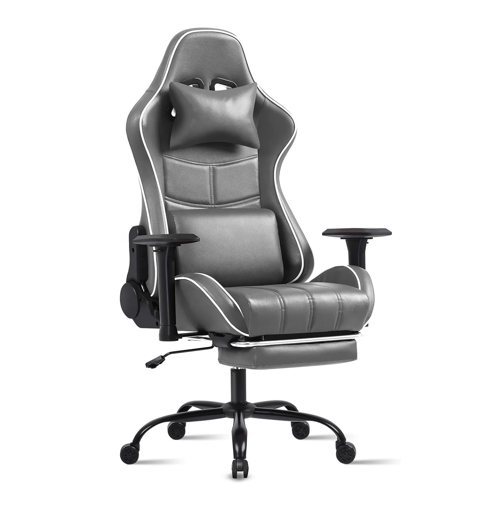 Hot Cheapest Modern Silla Gamer Swivel Chair Hight Back Black Computer Pc Office Chair PU Pvc Gaming Racing Chair with Footrest