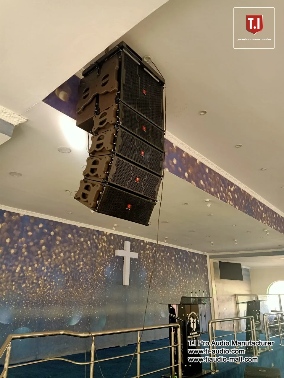 Hot sale speaker concert stage sound equipment dj club system dual 5 inch two way line array indoor outdoor