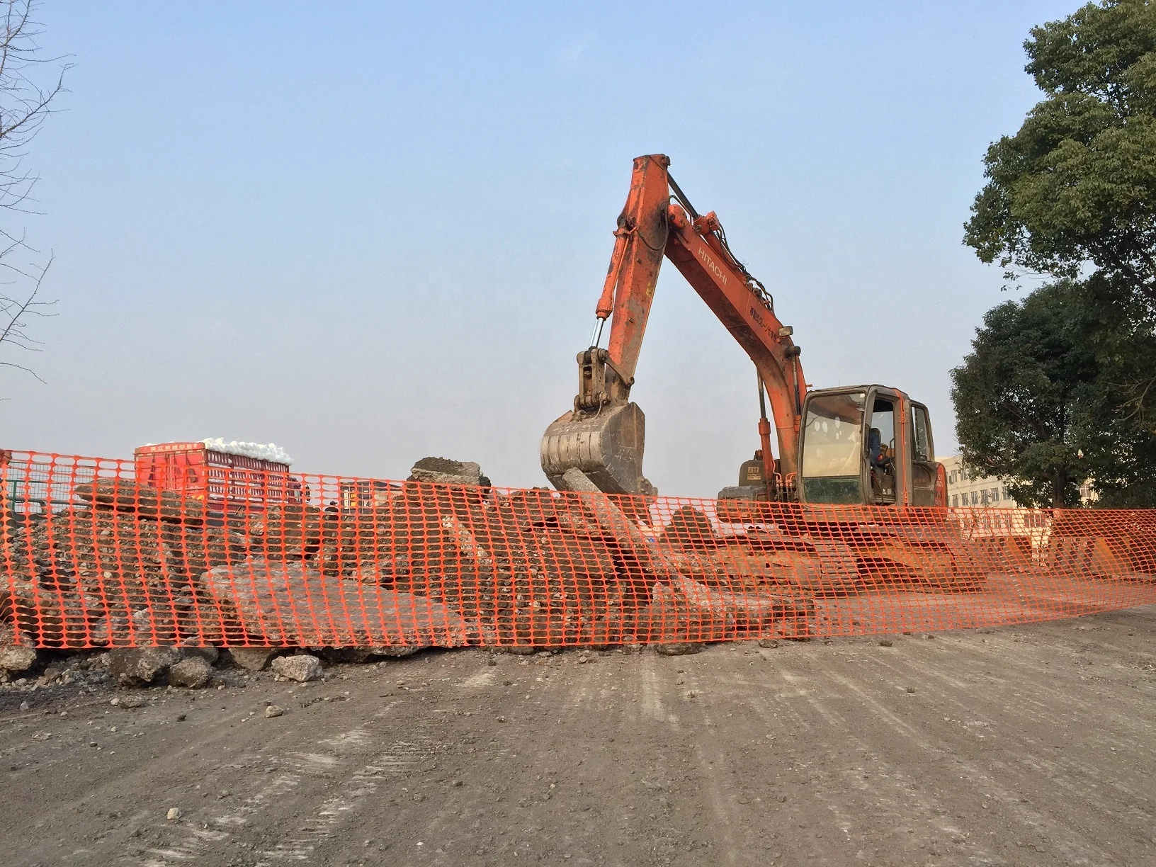 Cheaper 50mx1m Orange Safety Barrier Fence Plastic Mesh Roll For Building