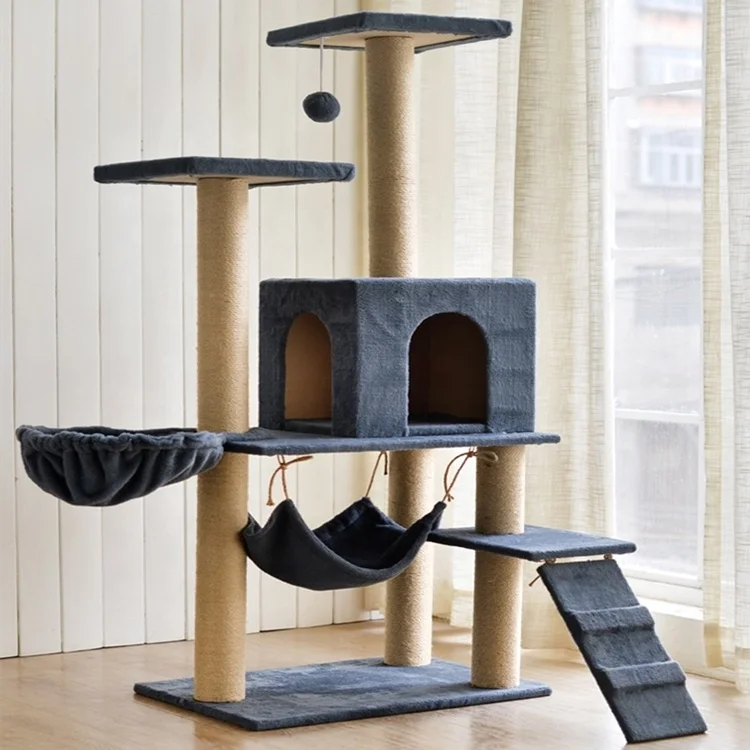 Natural Paradise Cat Tree Condo pet house Tower Cat Furniture for small Cats