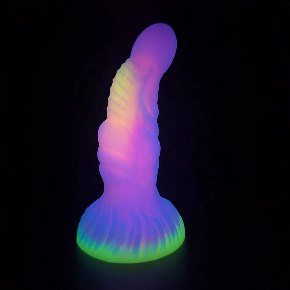 Custom Large Soft Liquid Silicone Dildo Toys Huge Big Luminous Thrusting Anal Dildo for Women Couples Female Sex Toy