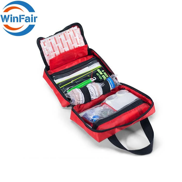 Custom logo car emergency outdoor vehicle first aid survival medical tool kit bag set for camping hiking /schools