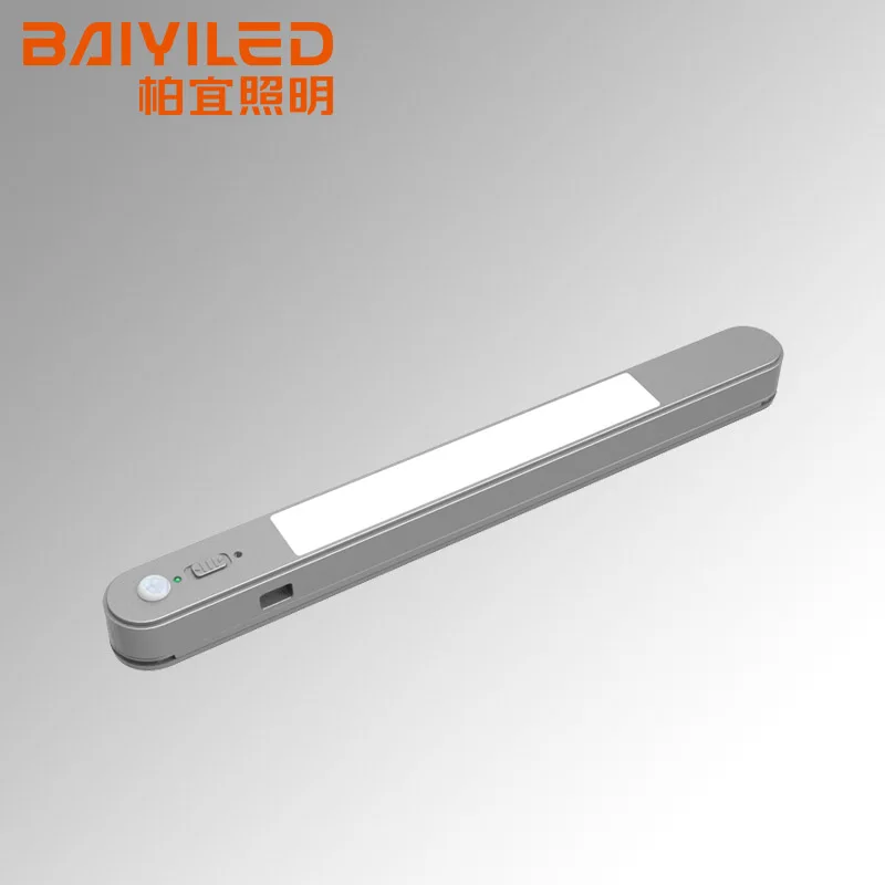 Usb Charging Closet Battery Powered led Wireless Motion Sensor Under Lamp Sliding Device Bathroom Mirror Cabinet with Light