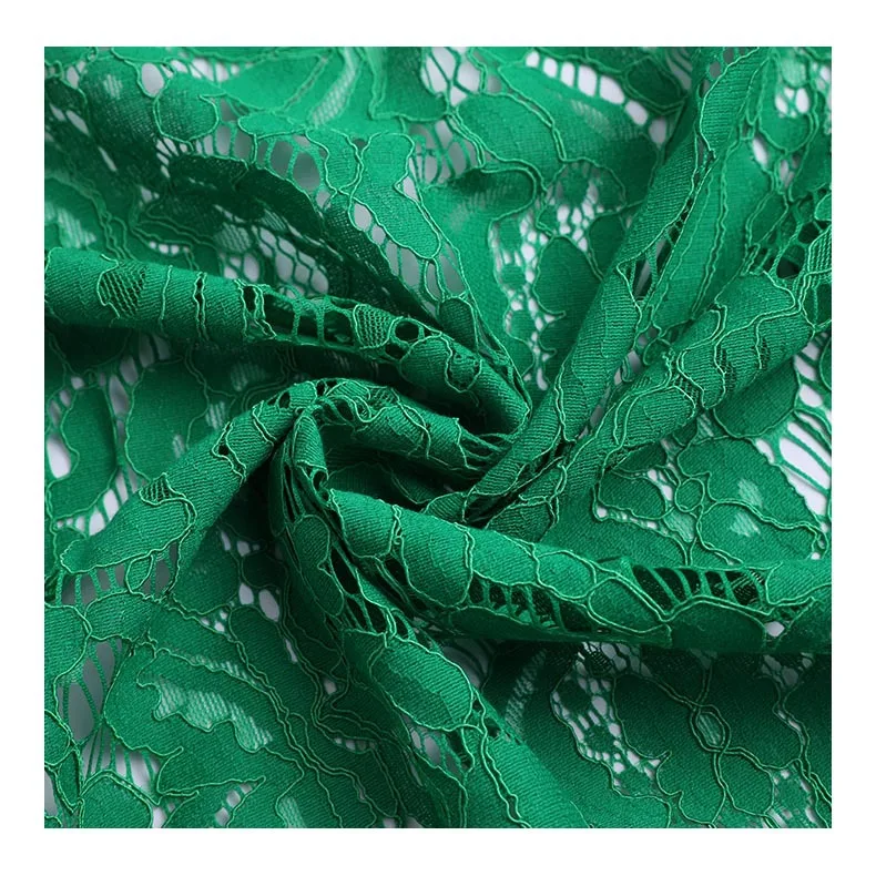 Hot Sale Nylon Cotton Lace Hollow Embroidery Article Fabric