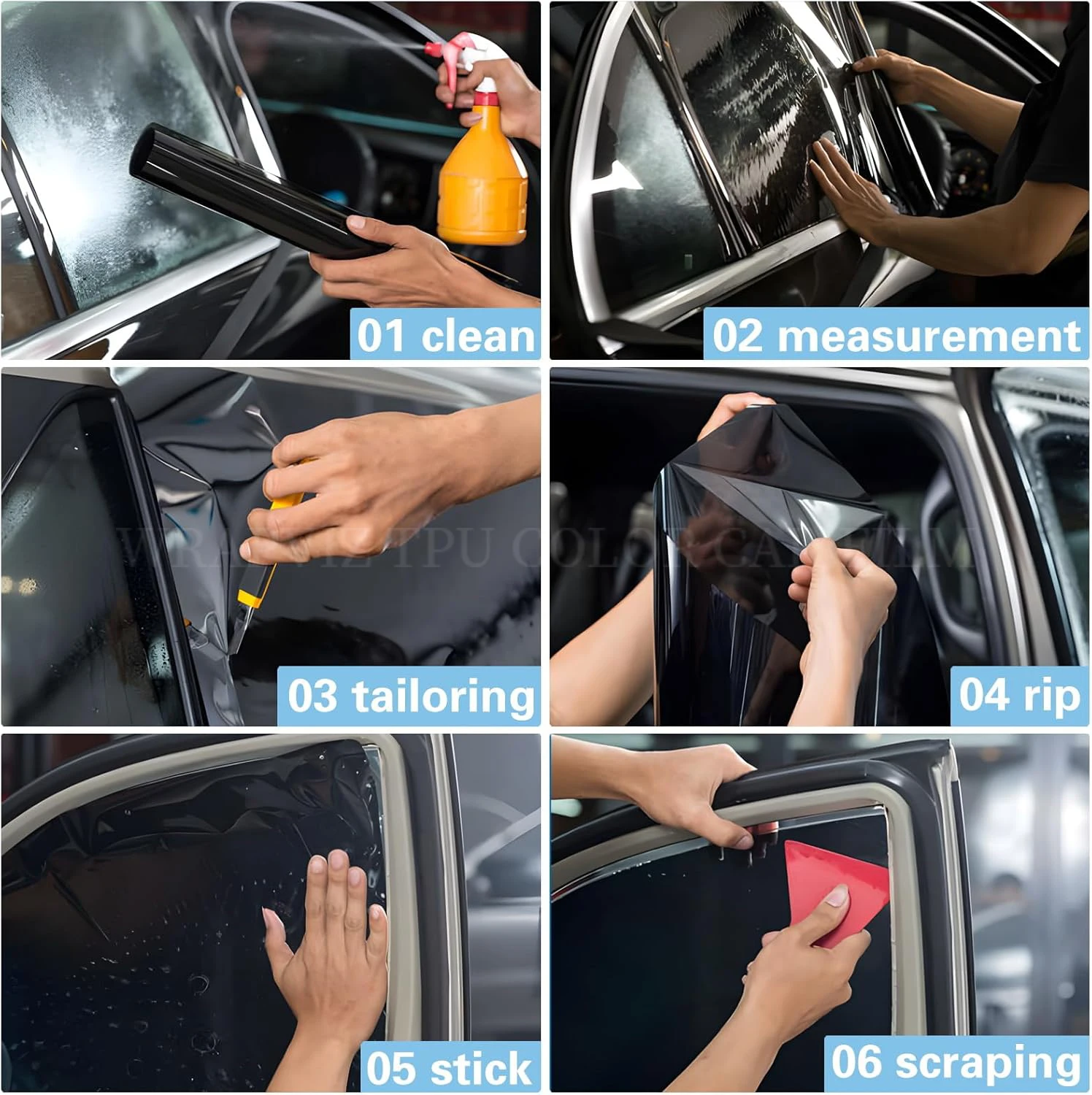 Wrapwiz CR35 Glass Window Solar Control Tint Film Safety Security Window pet Film 1.52*30m car Glass Protective film