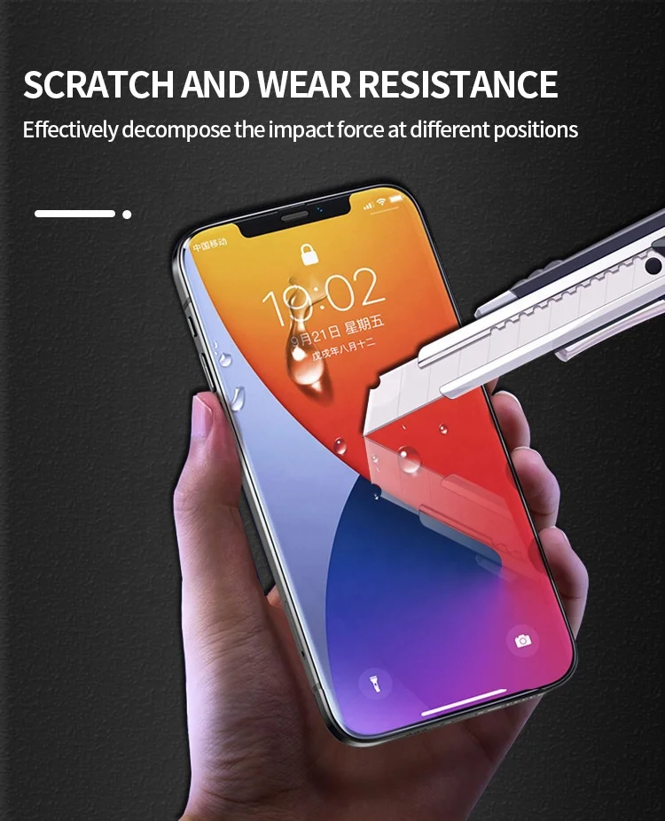 Hot Sale 9D Mobile Phone Film Anti Scratch Tempered Glass Cellphone Mobile Phone Film Screen Protector