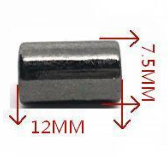 12 x 7.5 x 5.3x3.6mm zinc alloy metal cord end,drawstring cord lock