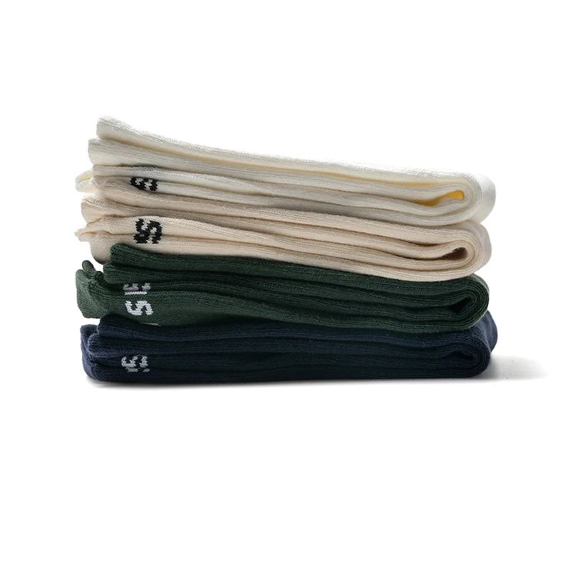 Wholesale custom dress business crew socks men socks new fashion plain color crew socks