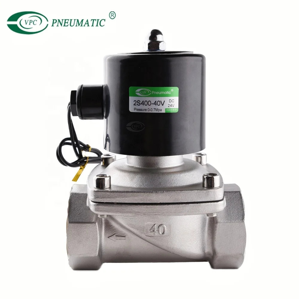 Best price 12 volt 1/2 inch thread bsp stainless steel valve AC 220v DC 24v copper coil solenoid air valve