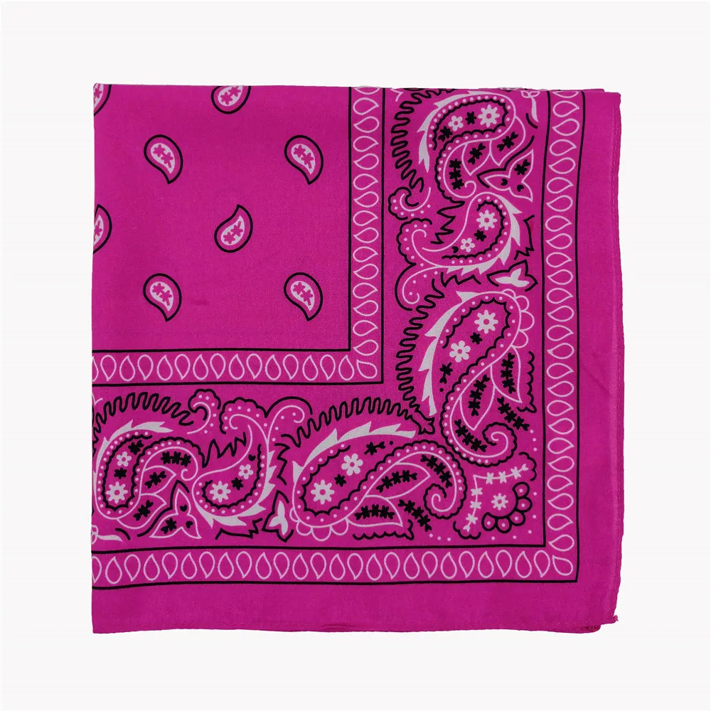 Digital Printed Hip Hop Square Novelty Paisley Cowboy Bandana