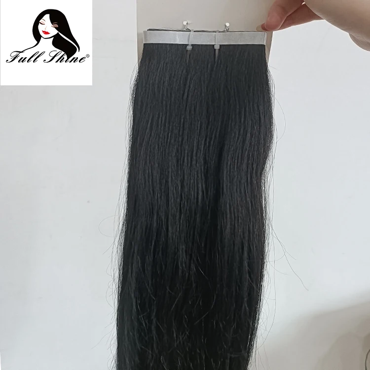 Full Shine Long Tape Weft Hair Extension Skin Weft Tape in Human Remy Hair Extension