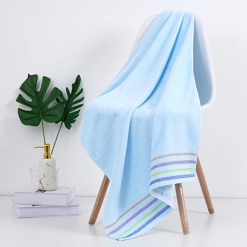 Luxury 100% Cotton Hotel Household Bath Towels Comfortable High Water Absorption Minimum Order 10 Pieces Wholesale
