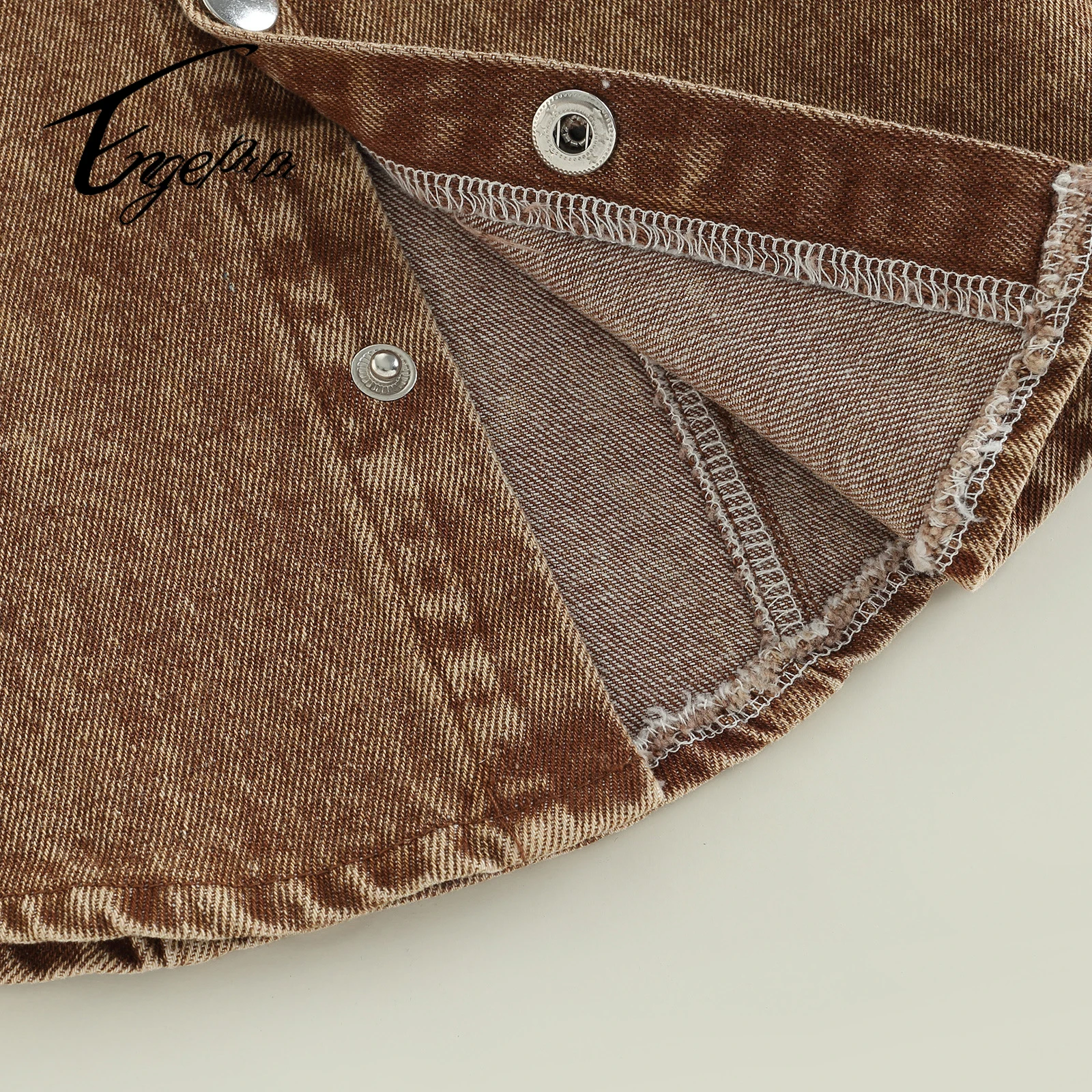 2023 enge newborn clothes wholesale Baby fashion denim unisex jacket Children 2-7 years old handsome cardigan