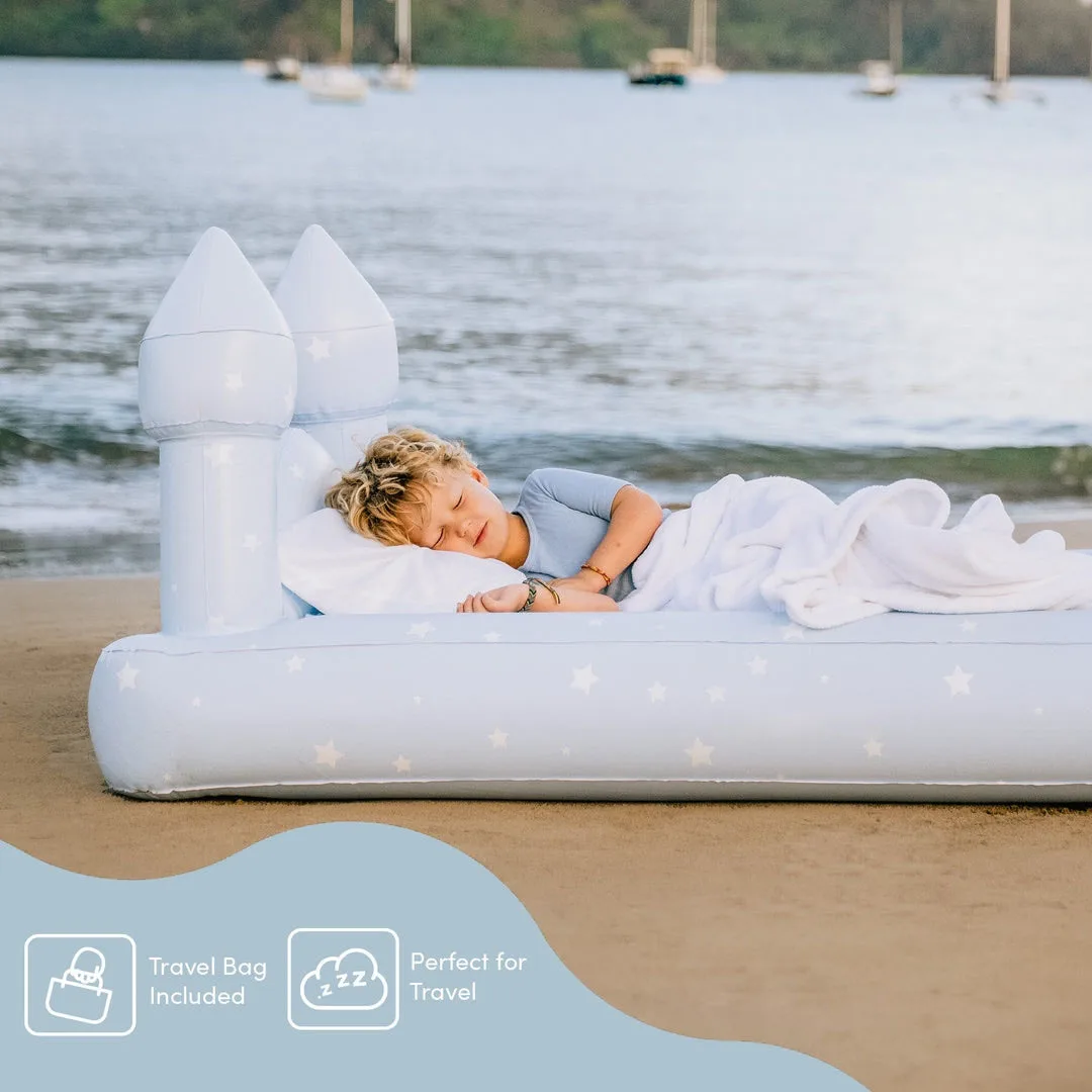 Blue Castle Inflatable Bed Kindergarten Bedroom Sleeping Inflatable Mattress With Cushion Function