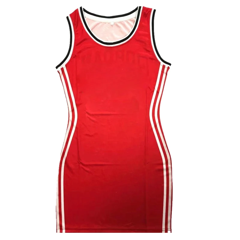 Women Summer Clothes Custom American Basketball Teams Jersey Womens Slim-fitting Sports Jersey Dress