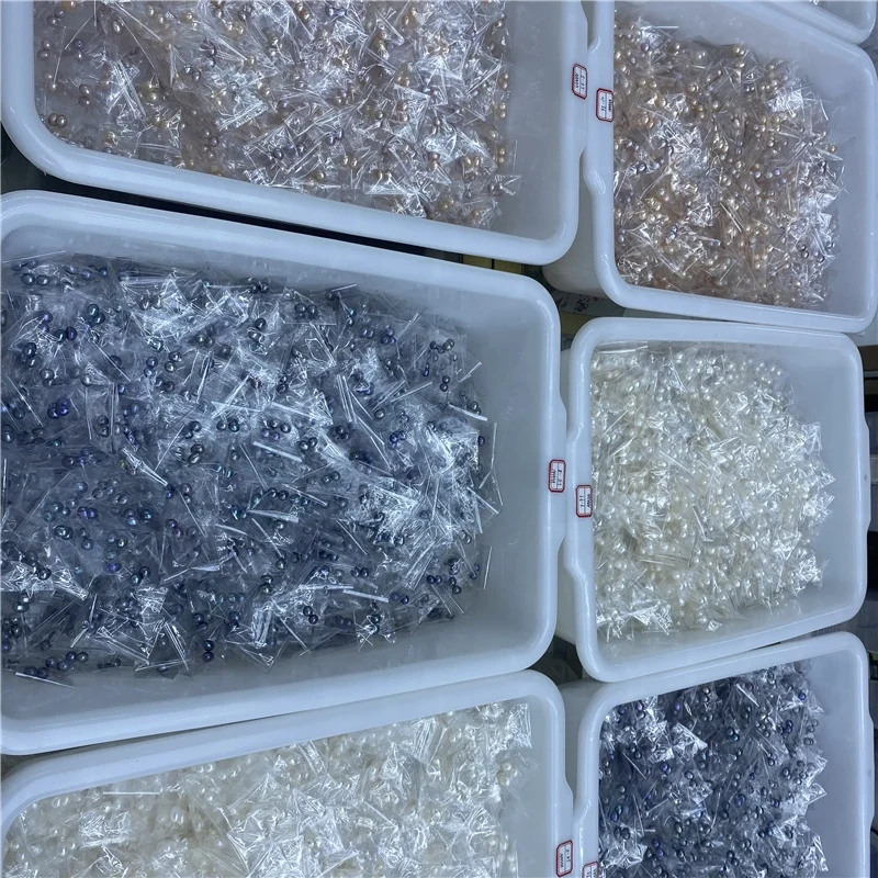 5A grade Cultured pearls rice shape peacock color natural freshwater pearls high quality DIY Jewelry