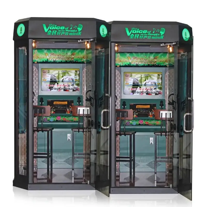Coin operated Karaoke machine music amusement voice machine