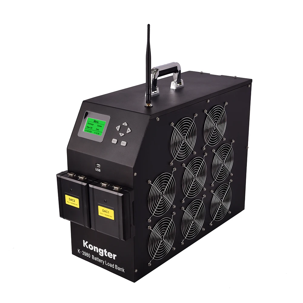 Wide range DC load bank used in telecom power utility traction battery test and measurement