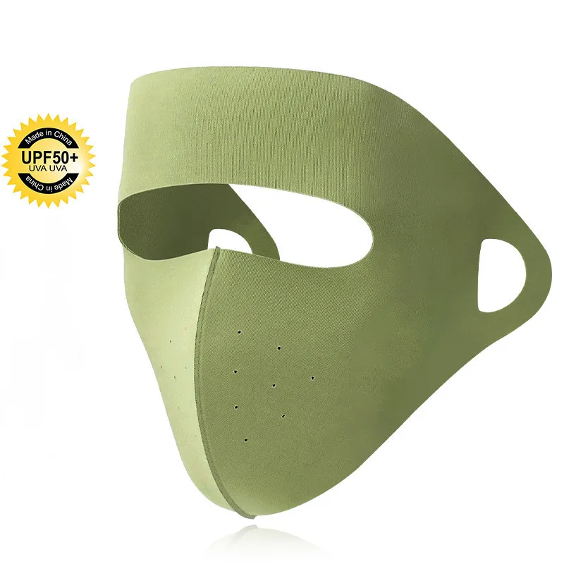 Full facemasks protective breathable cool ice outdoor sports cycling breathing ice sunscreen facemask