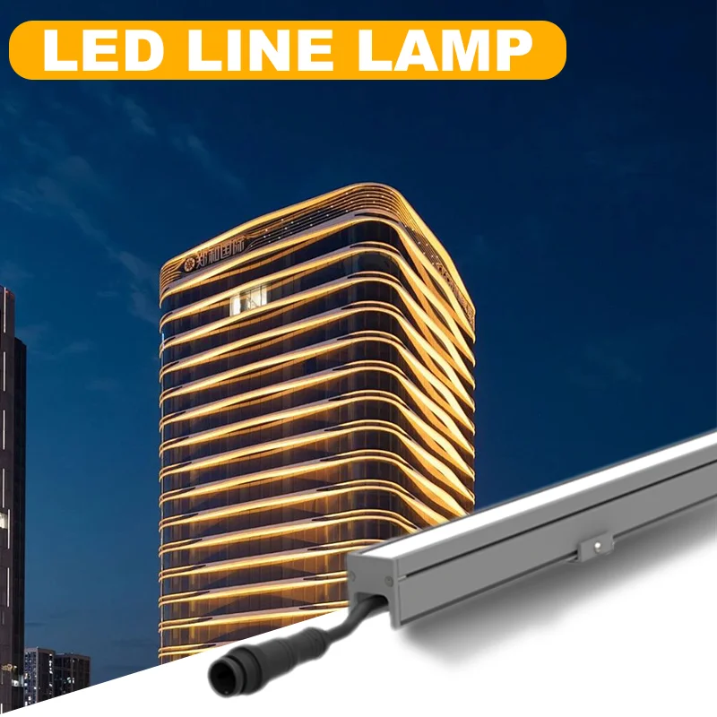 12W RGBW 4-in-1 Programmable LED Linear Lamp for Exterior Wall Landscape IP65 LED Linear Pixel light for bar exterior walls