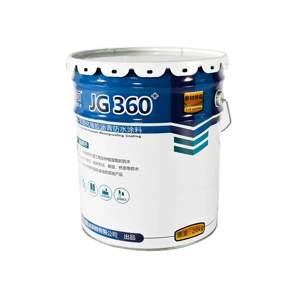 JG360+ creep denaturation, corrosion resistance  non-curable rubber asphalt waterproofing coating for cracks repair