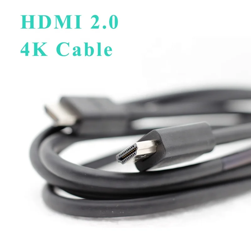 Audio AV Composite Video Cable 2160p 3D 4K HDMI 2.0 Cord 3RCA Black Jacket Copper PVC DVD Connector GRAY PC Laptop Computer
