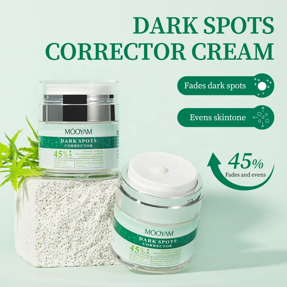 Dark Spot Remover Cream Vitamin C Lightens Skin Inhibits Melanin Pigmentation Whitening Blemish Cream Freckles Removal Cream