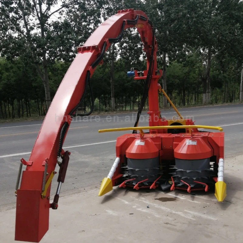 mini silage grass single row sweet corn silage harvester machine