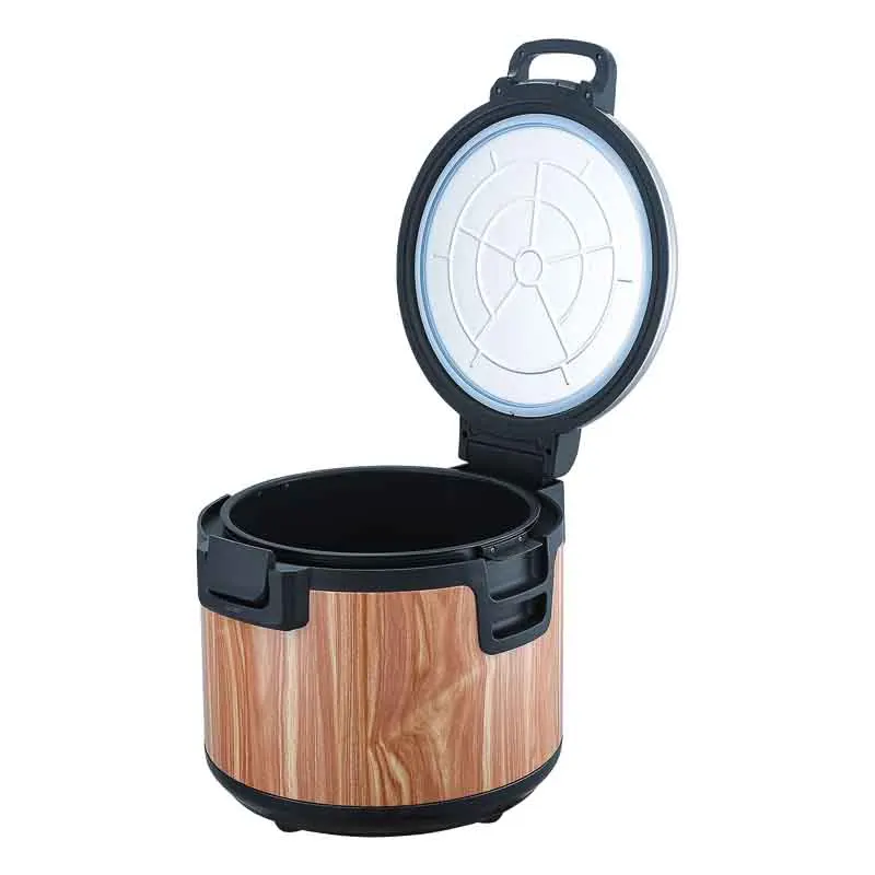 New 19L деревянная зернистость внешний вид электрическая Коммерческая рисоварка плита суши рисоварка