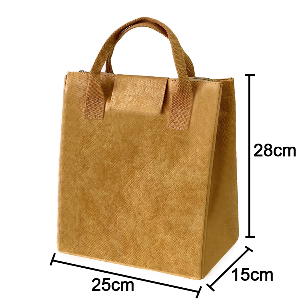 Large Amount of Stock Wholesale Good Fabric Inexpensive Thermal Aluminum Liner Tyvek Paper Fabric Cooler Bag Lunch Bag