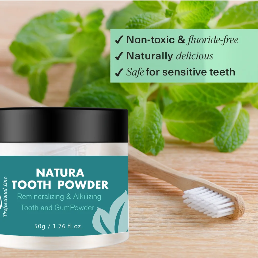Private Label Teeth Powder Remove Plaque Organic Peroxide Free Pearl Mint Activated Carbon Teeth Whitening Powder