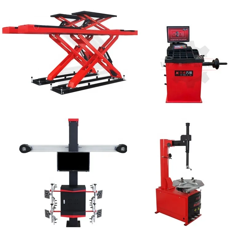 Professional Made Auto Car Equipment and Tools Repair Workshop Combo Tire Changer and Wheel Balancer and Car lift