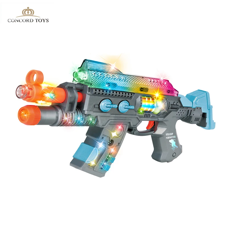 Factory Outlet Electronic SMG Sound&Light Vibrating Gun with IR Submachine Gun Toy 3-12 Ages Boy Christmas Gift Box Packing