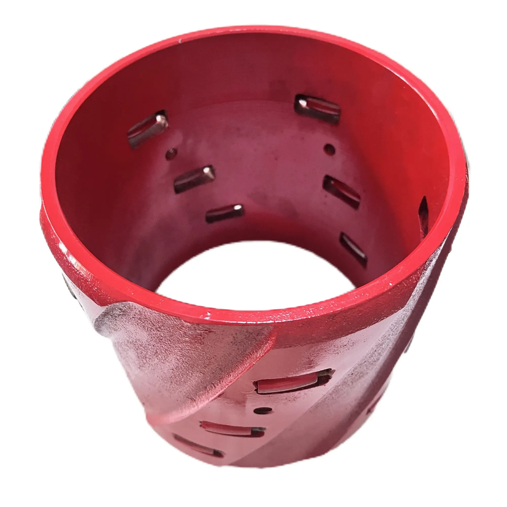 China Oilfield Drilling Spiral Vane Steel Solid Rigid Roller Centralizer