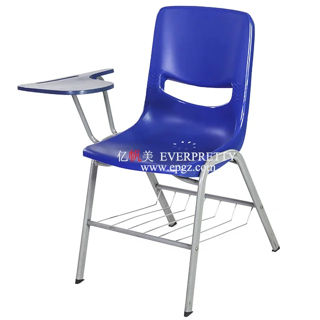 School Chairs Armrest Folding Chair With Writing Pad